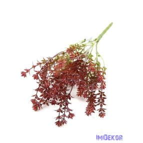 Műzöld leveles csokor 37 cm 376 - Bordó