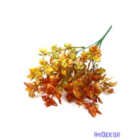 Apróleveles műzöld csokor 36 cm 388 - Narancs