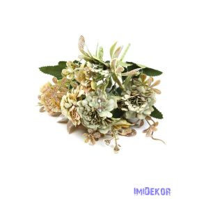 Vegyes színű kis csokor 31 cm 131 - Zöld
