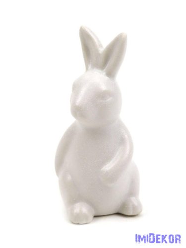 Kerámia matt nyuszi 9,5cm - Fehér