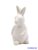 Kerámia matt nyuszi 9,5cm - Fehér