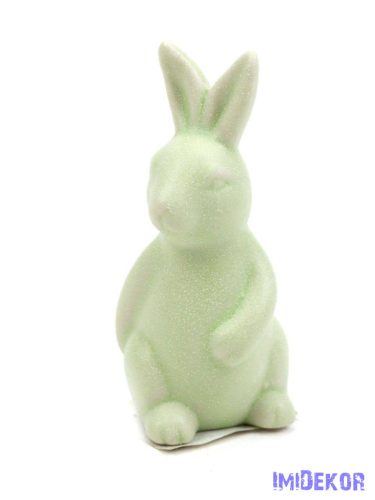 Kerámia matt nyuszi 9,5cm - Zöld