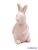 Kerámia matt nyuszi 9,5cm - Rózsaszín