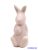Kerámia matt nyuszi tojással 12,5cm - Rózsaszín