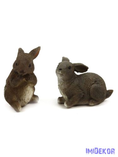 Mezei nyuszi figura 9,5 cm - Szürke