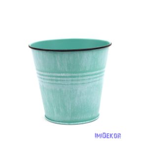 Színes bádog vödör 11,5cm - Menta