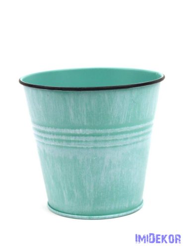 Színes bádog vödör 11,5cm - Menta