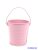 Színes bádog füles vödör 10cm - Rózsaszín
