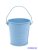 Színes bádog füles vödör 10cm - Kék