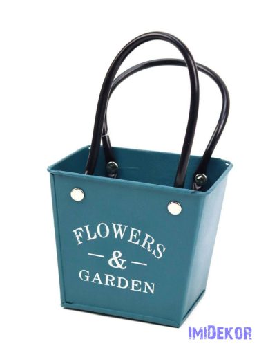 Bádog táska Flowers&Garden - Zöld