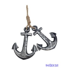 Nyári dekor - Vasmacska zsinórral kb 8cm