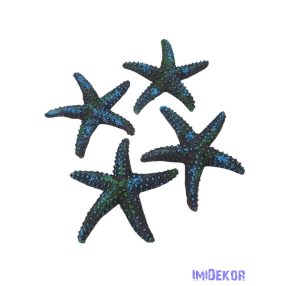 Nyári dekor - Tengeri csillag antikolt kb 7,5cm 4db/csomag