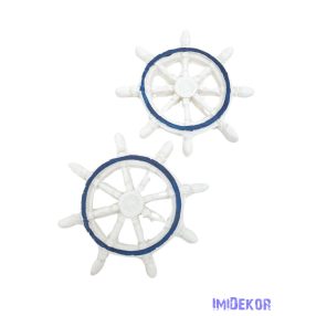 Nyári dekor - Nagy hajókormány kb 9,5cm 2db/csomag