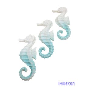 Nyári dekor - Színátmenetes csikóhal kb 9cm 3db/csomag