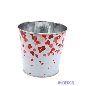 Mintás bádog kaspó 10cm - 139