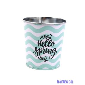 Mintás bádog kaspó 10 cm - 146