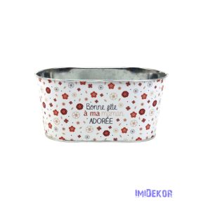 Mintás bádog ovális 10 cm - 148