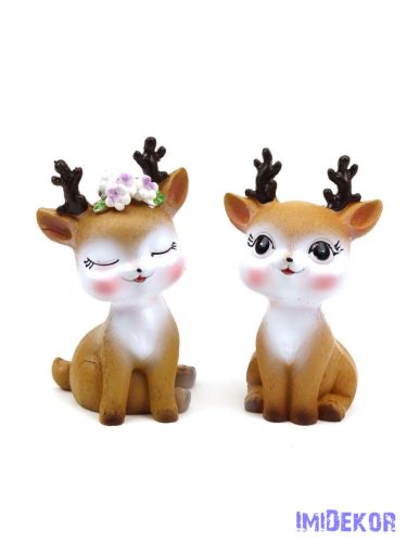 Őzike figura ülő 10 cm