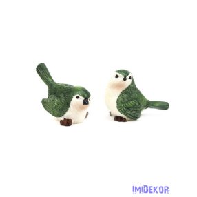 Madár figura 3,5cm - Zöld