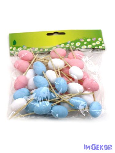 Pálcás színes tojás 35db/csomag kb 2,5cm - C