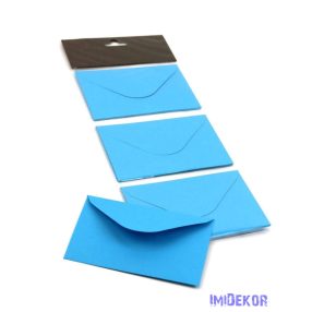 Színes boríték 7,5x11cm 12db/csomag - Kék