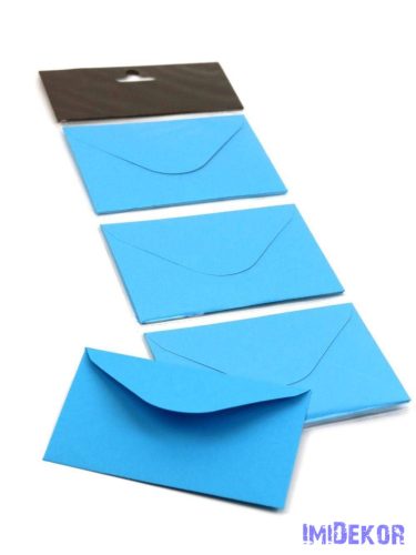 Színes boríték 7,5x11cm 12db/csomag - Kék