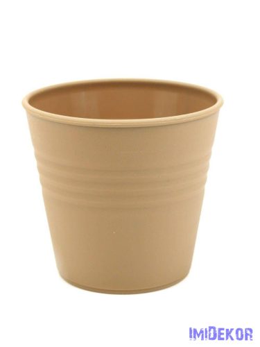 Műanyag kaspó 10cm - Világos Barna