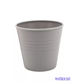 Műanyag kaspó 10cm - Szürke