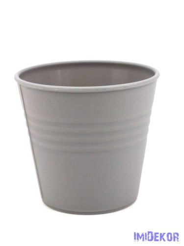 Műanyag kaspó 10cm - Szürke