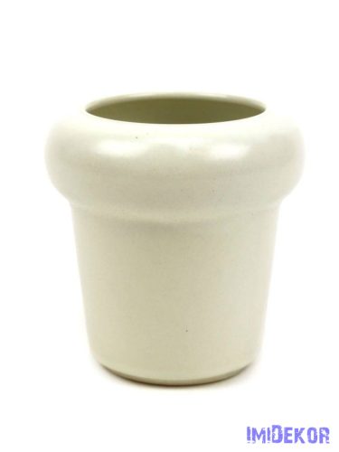 Peremes kaspó 9cm - Törtfehér