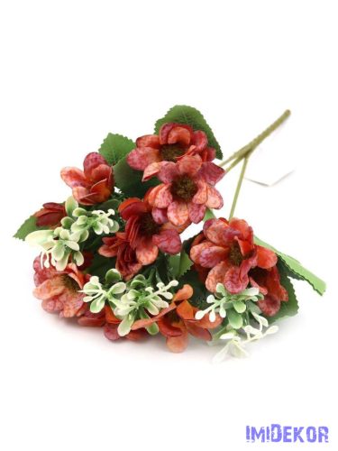 Átmenetes kis virágos csokor 31 cm 257 - Narancs