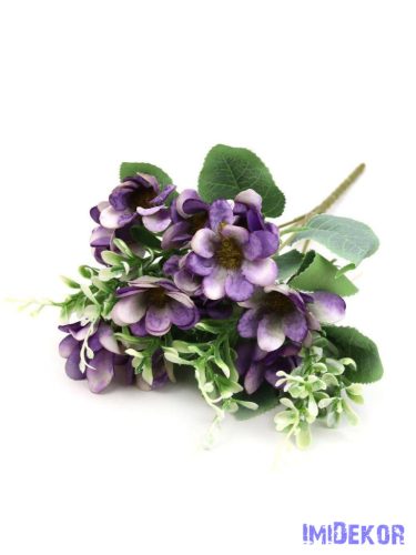 Átmenetes kis virágos csokor 31 cm 257 - Lila