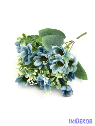 Átmenetes kis virágos csokor 31 cm 257 - Kék