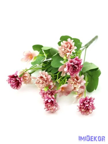 Vegyes virágú kis csokor 33cm 258 - Cirmos Pink-C. Barack