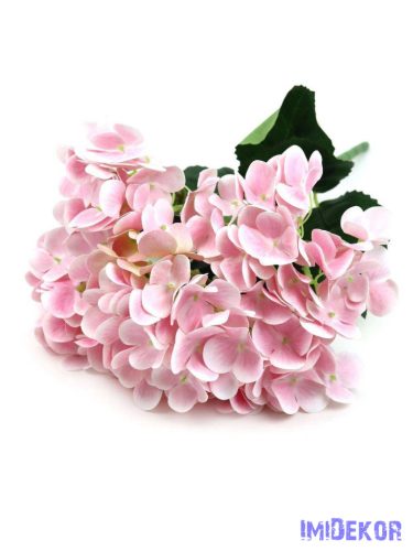 Hortenzia műcsokor 44cm - Halvány Rózsaszín