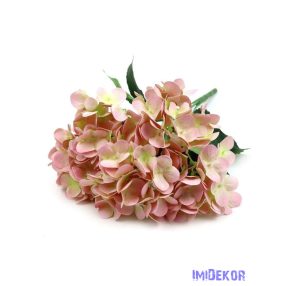 Hortenzia műcsokor 44cm - Púder