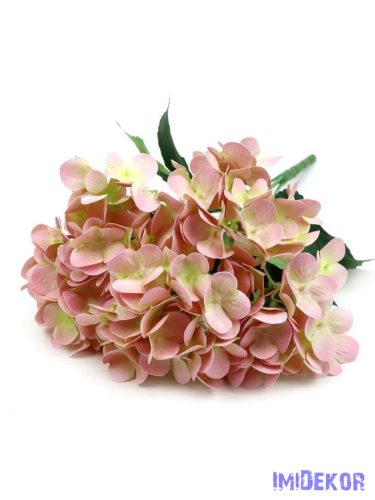Hortenzia műcsokor 44cm - Púder