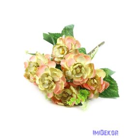 Gardénia selyem csokor 40cm - Cirmos Zöld