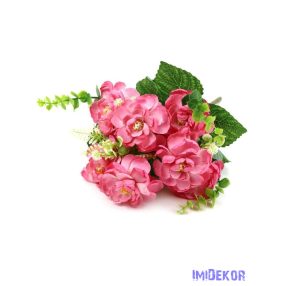 Gardénia selyem csokor 40cm - Pink