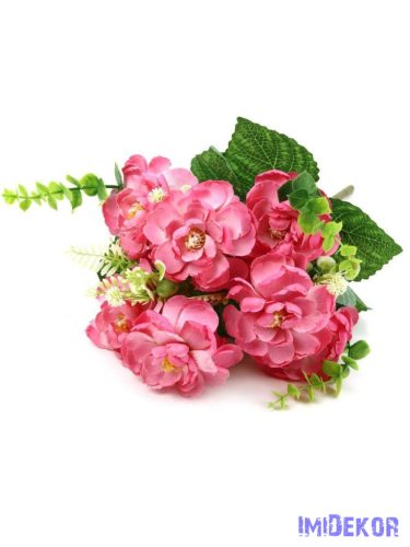 Gardénia selyem csokor 40cm - Pink