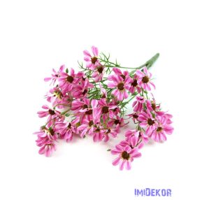 Margaréta selyem csokor műzölddel 50cm - Pink