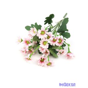 Margaréta selyemvirág csokor 32cm - Rózsaszín