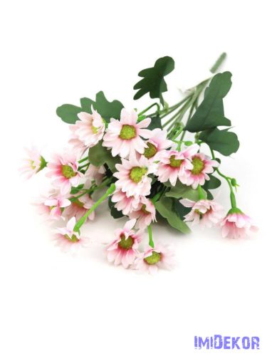 Margaréta selyemvirág csokor 32cm - Rózsaszín