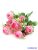 Boglárka csokor kiegészítőkkel 35cm - Rózsaszín
