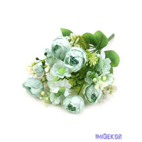 Boglárka csokor kiegészítőkkel 35cm - Menta