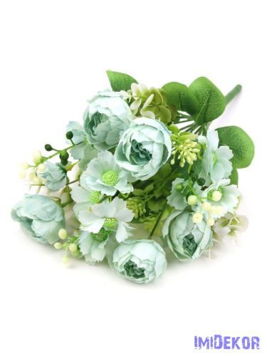 Boglárka csokor kiegészítőkkel 35cm - Menta