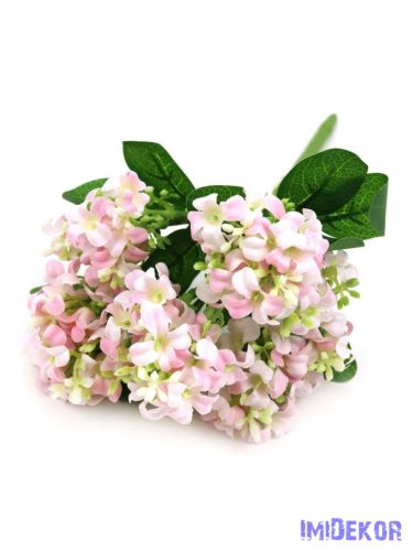 Apróvirágos kis selyem csokor 27cm - Rózsaszín