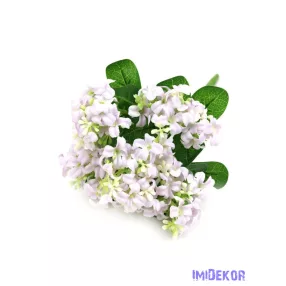 Apróvirágos kis selyem csokor 27cm - Világos Lila