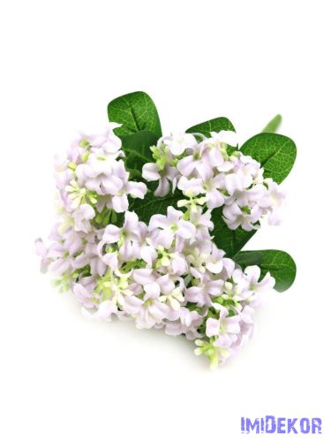 Apróvirágos kis selyem csokor 27cm - Világos Lila