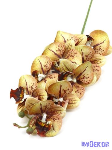 Orchidea 9 fejes ág 95cm - Cirmos Barna